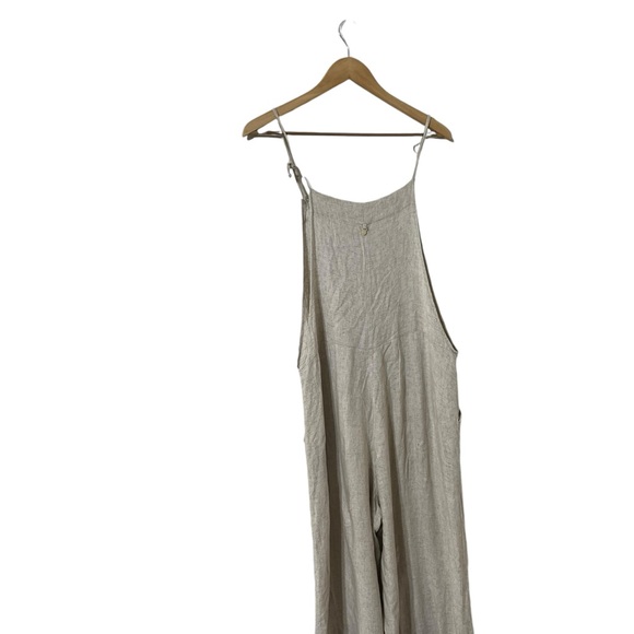 MALAI Linen Beige Jumpsuit - Picture 4 of 8
